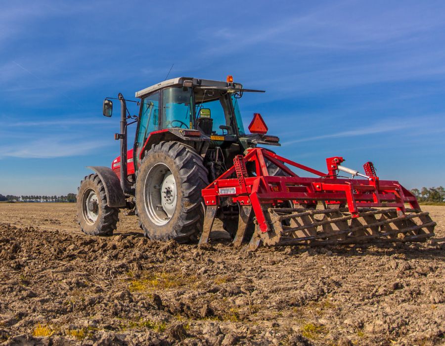 Farmland under preparation in Northern Uganda